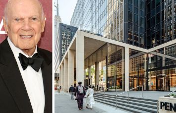 Vornado Realty CEO Steven Roth and One Penn Plaza.