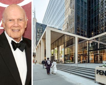 Vornado Realty CEO Steven Roth and One Penn Plaza.