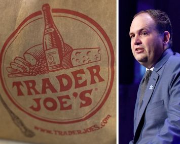 A Trader Joe's bag and Brian Harper, founder and managing partner of 11North Partners.