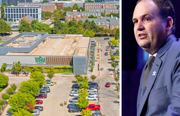 An aerial view of Triangle at Classen and Brian Harper, founder and managing partner of 11North Partners.