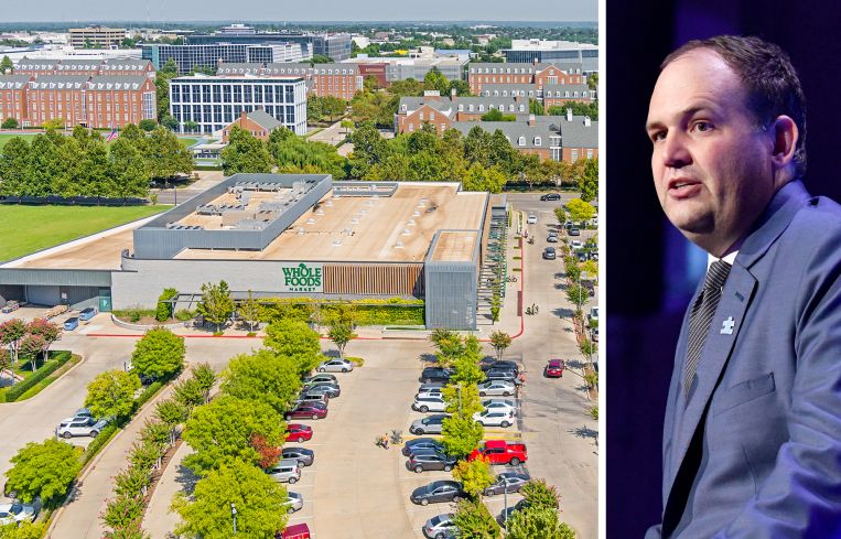 An aerial view of Triangle at Classen and Brian Harper, founder and managing partner of 11North Partners.