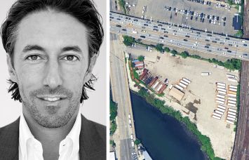 Turnbridge Equities founder Andrew Joblon and a satellite view of 2647 Stillwell Avenue, Brooklyn.