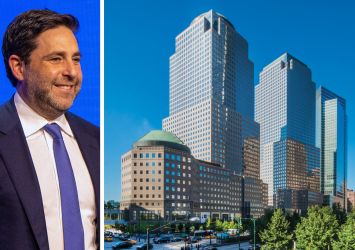 Invesco CEO Andrew Schlossberg and 225 Liberty Street.