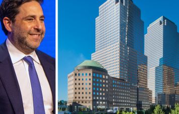 Invesco CEO Andrew Schlossberg and 225 Liberty Street.