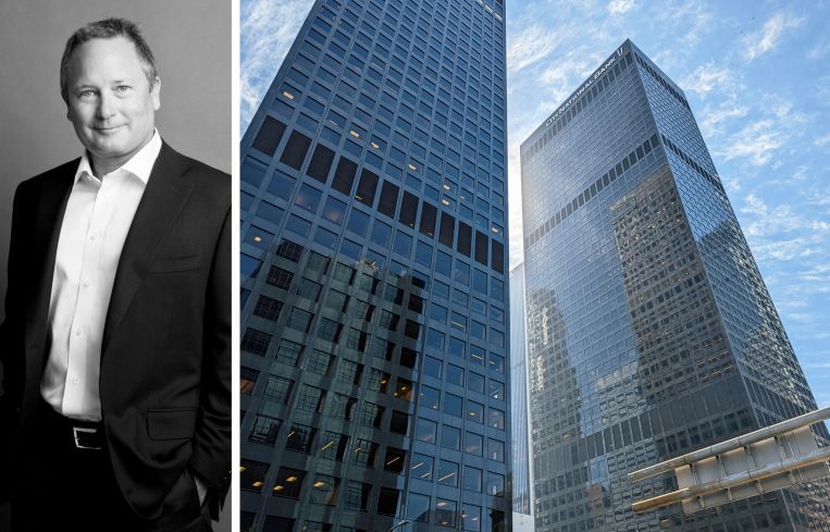 Brett Munger, CEO of Commonwealth Partners, and City National Plaza in Los Angeles.