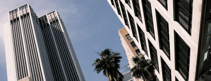 Buildings in Downtown Los Angeles.