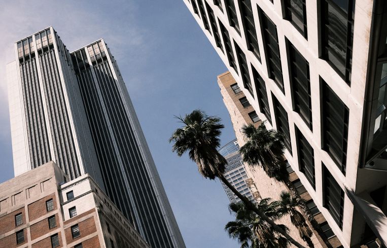 Buildings in Downtown Los Angeles.