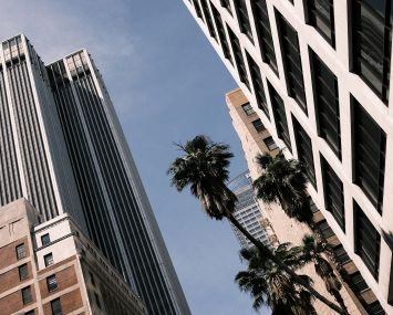 Buildings in Downtown Los Angeles.