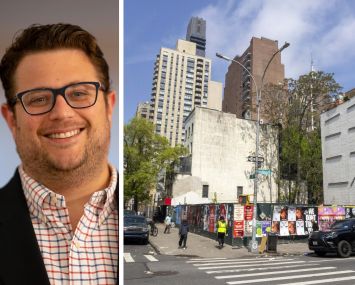 Spectra Construction & Development President Daniel Kalynberg and the lot at 129 East 28th Street.