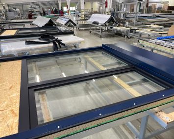 Dextall panels being manufactured.