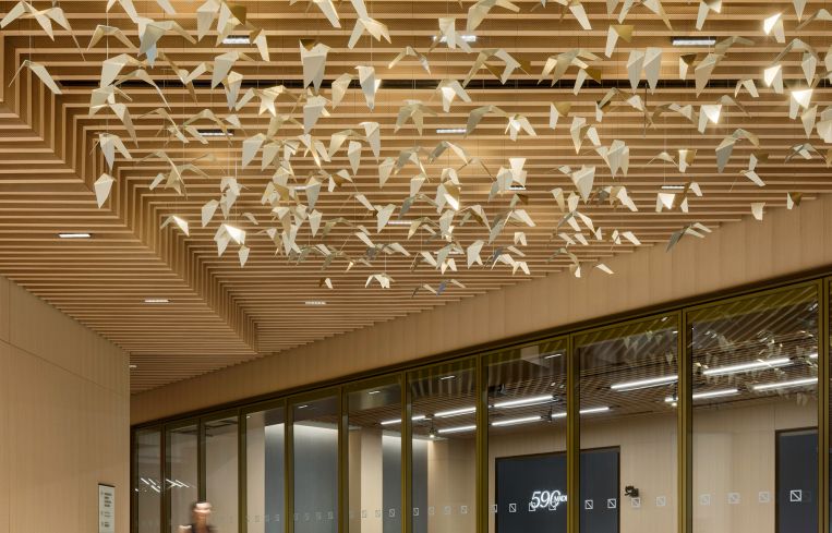 The floor also features a so-called Great Hall, which is a meeting or presentation space.