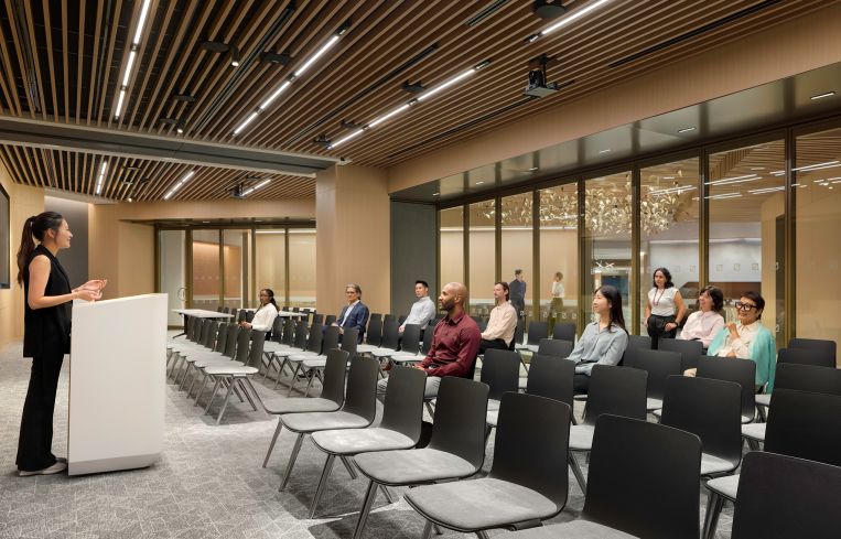 Gensler was very intentional with the design of the entire space to curate a warm but luxurious feeling.