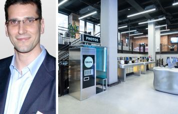 Issac Hera, CEO of Yellowstone Real Estate Investments, and inside Tm:rw at 220 West 42nd Street.