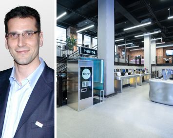 Issac Hera, CEO of Yellowstone Real Estate Investments, and inside Tm:rw at 220 West 42nd Street.
