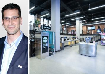 Issac Hera, CEO of Yellowstone Real Estate Investments, and inside Tm:rw at 220 West 42nd Street.