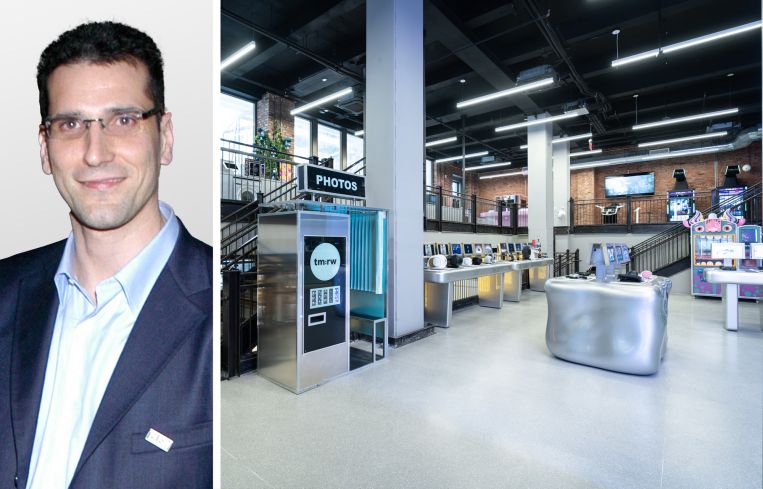 Issac Hera, CEO of Yellowstone Real Estate Investments, and inside Tm:rw at 220 West 42nd Street.