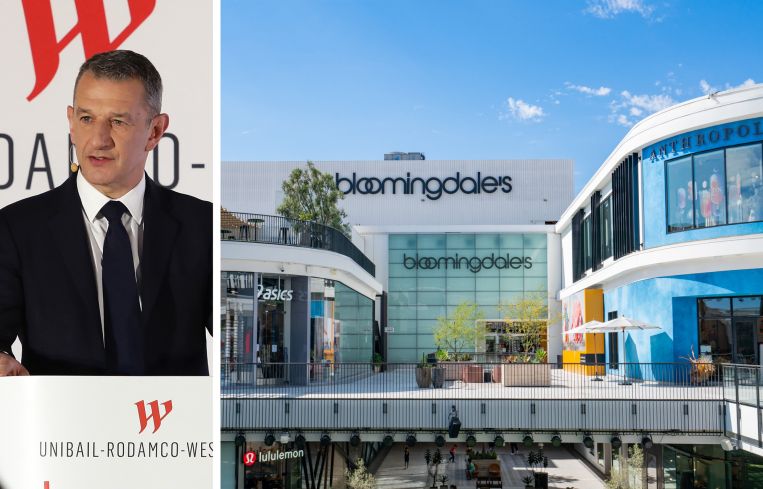 Jean-Marie Tritant, CEO of Unibail-Rodamco-Westfield, and the Westfield Century City mall in Los Angeles.
