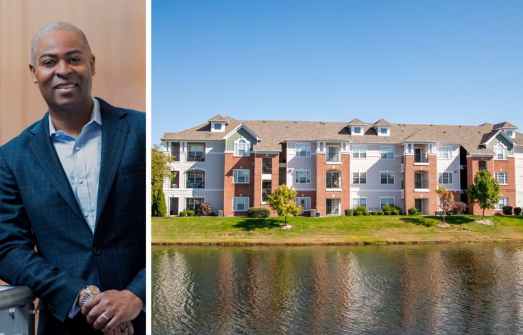 Buckingham Companies Chief Investment Officer Jeffrey Beckham and The Village on Spring Mill in Carmel, Ind.