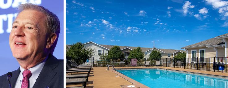 Continental Properties CEO Jim Schloemer and the Springs at Bettendorf in Bettendorf, Iowa.