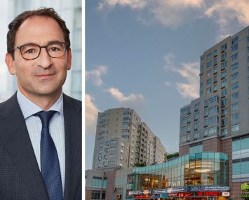 Jon Gray, COO of Blackstone, and the Shops at Skyview, Queens.
