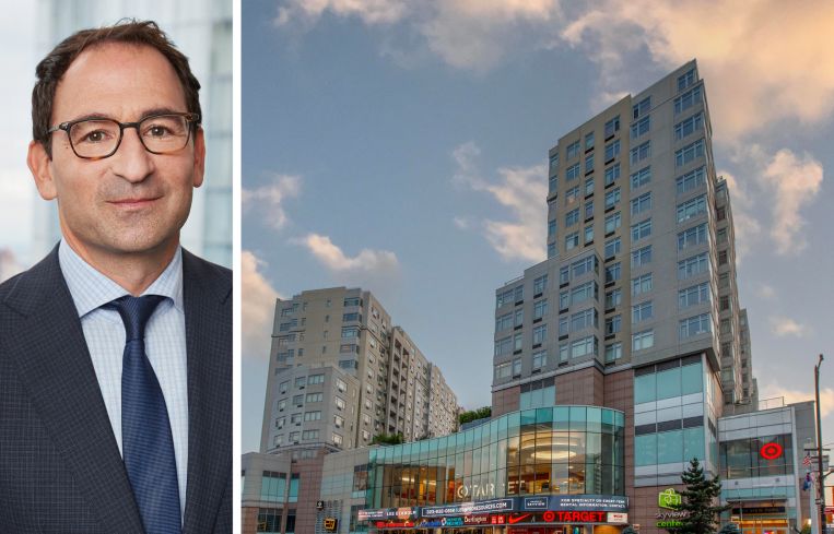 Jon Gray, COO of Blackstone, and the Shops at Skyview, Queens.