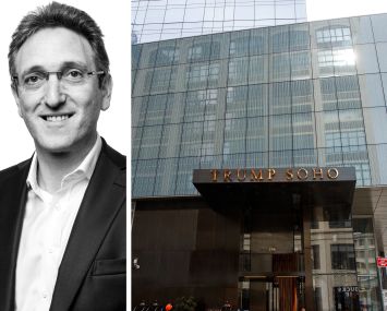 Cain International CEO Jonthan Goldstein and the former Trump Soho Hotel.