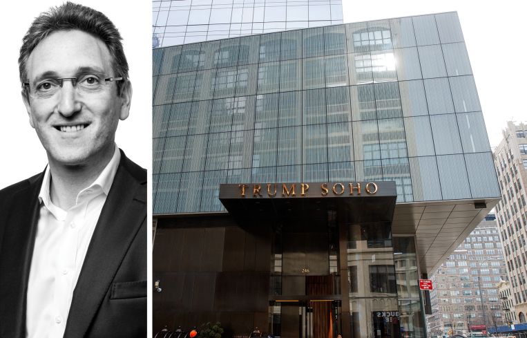 Cain International CEO Jonthan Goldstein and the former Trump Soho Hotel.