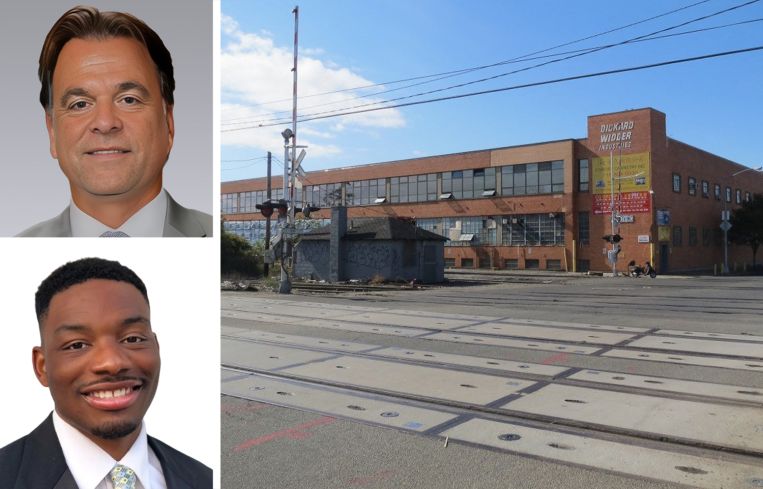 Colliers' Joshua Klienberg and Daniel Mundle, and 56-01 Maspeth Avenue, Queens.