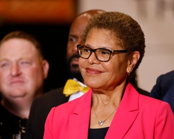 Los Angeles Mayor Karen Bass.