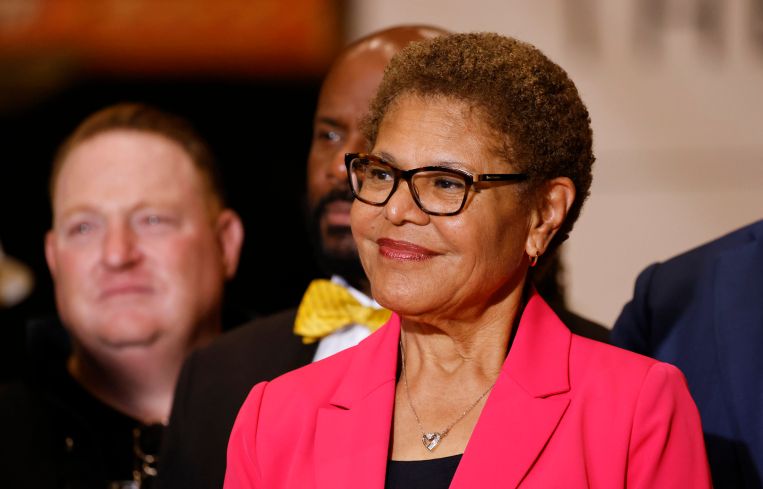 Los Angeles Mayor Karen Bass.