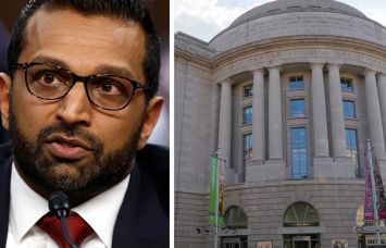 FBI Director Kash Patel and the Ronald Reagan Building and International Trade Center, Washington, D.C.