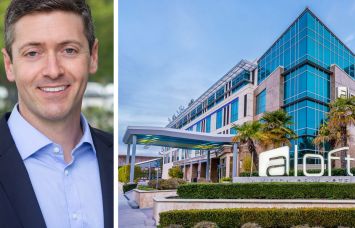 Keegan Bisch of Peachtree Group and the Aloft Cupertino, Cupertino, Calif.