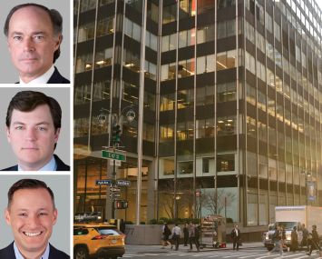 Cushman & Wakefield's Mark Boisi, Bryan Boisi and Stephen Bellwood, and 277 Park Avenue.