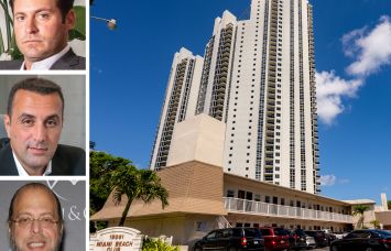 Jon Paul Pérez of Related Group, Isaac Toledano of BH Group, Gil Dezer of Dezer Development, and Miami Beach Club at 19051 Collins Avenue, Miami.