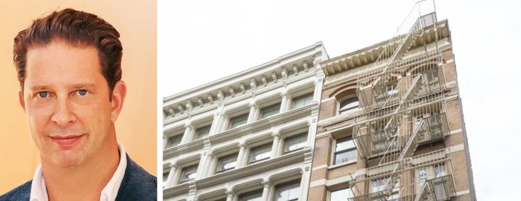 Compass's Michael Yadgard (top), Tahari Realty Jack Sash Basora, and 79 Mercer Street.