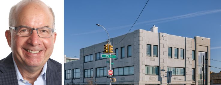 JLL's Paul Mas and 35-02 Skillman Avenue, Queens.
