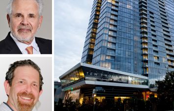 Russell Galbut (top) and Bruce Menin of Crescent Heights, and Ten Thousand in Los Angeles's Century City neighborhood.