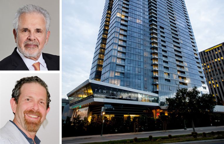 Russell Galbut (top) and Bruce Menin of Crescent Heights, and Ten Thousand in Los Angeles's Century City neighborhood.