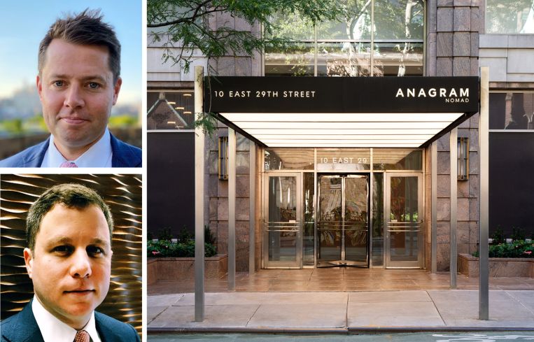Wells Fargo's Shane Hogan (top) and Andrew Cohen (bottom), and the Anagram NoMad.