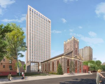 A rendering of Fulcrum Properties' proposed redevelopment of St. Augustine's Church at 290 Henry Street.