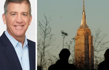 Thomas Durels, ESRT’s executive vice president of Real Estate, and the Empire State Building.