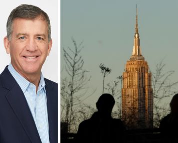 Thomas Durels, ESRT’s executive vice president of Real Estate, and the Empire State Building.