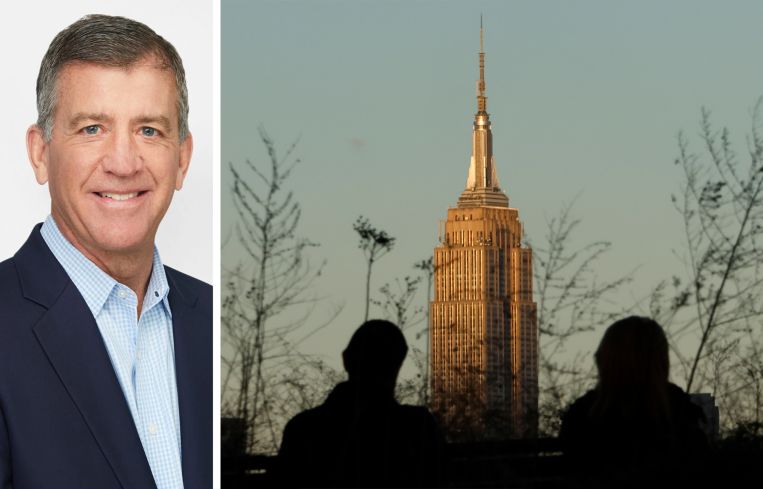 Thomas Durels, ESRT’s executive vice president of Real Estate, and the Empire State Building.
