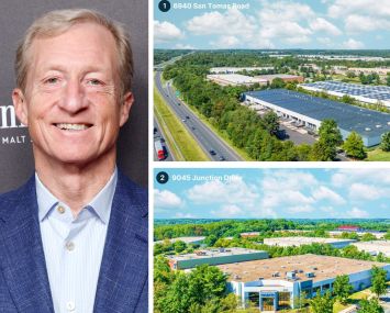 Galvanize Real Estate founder Tom Steyer, 6940 San Tomas Road (1), 9045 Junction Drive (2); 8335-8373 Ardwick Ardmore Road (3); 8375-8413 Ardwick Ardmore Road (4); 6500 Sheriff Road (5).