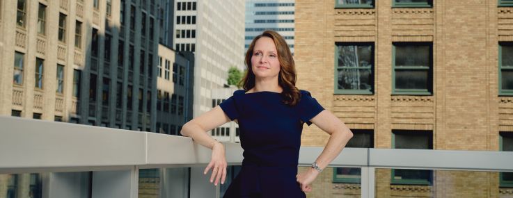 Hilary Spann at BXP's 510 Madison Avenue office.