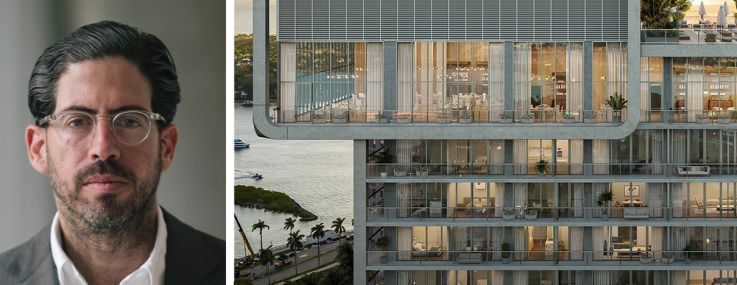 Tyko Capital's Adi Chugh (top), Terra Group's David Martin (bottom), and a rendering of Mr. C Hotel and Residences West Palm Beach.