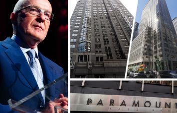 Paramount Group Chairman, President and CEO Albert Behler, 1325 Avenue of the Americas (clockewise from top left), 1301 Avenue of the Americas, 31 West 52nd Street, and 1633 Broadway.