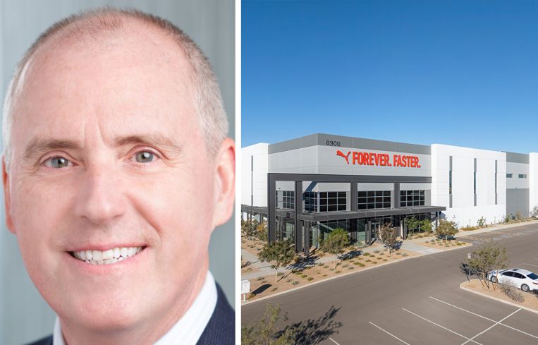 Allan Swaringen, president and CEO of JLL Income Property Trust, and Glendale Distribution Center at 8900 North Sarival Avenue, Glendale, Ariz.