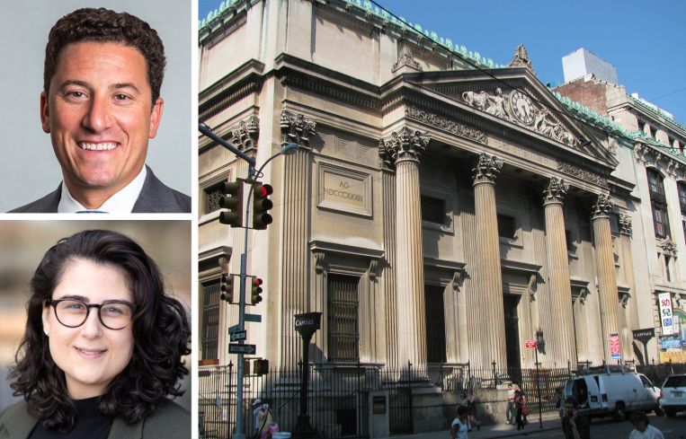 David Schectman of Meridian Capital (top), Michelle Abramov of RIPCO (bottom), and 130 Bowery.
