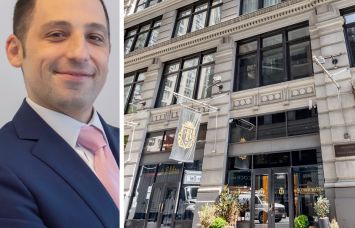 Lee & Associates's David Scher and 37 West 26th Street.